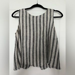 Drew Striped Linen Tank